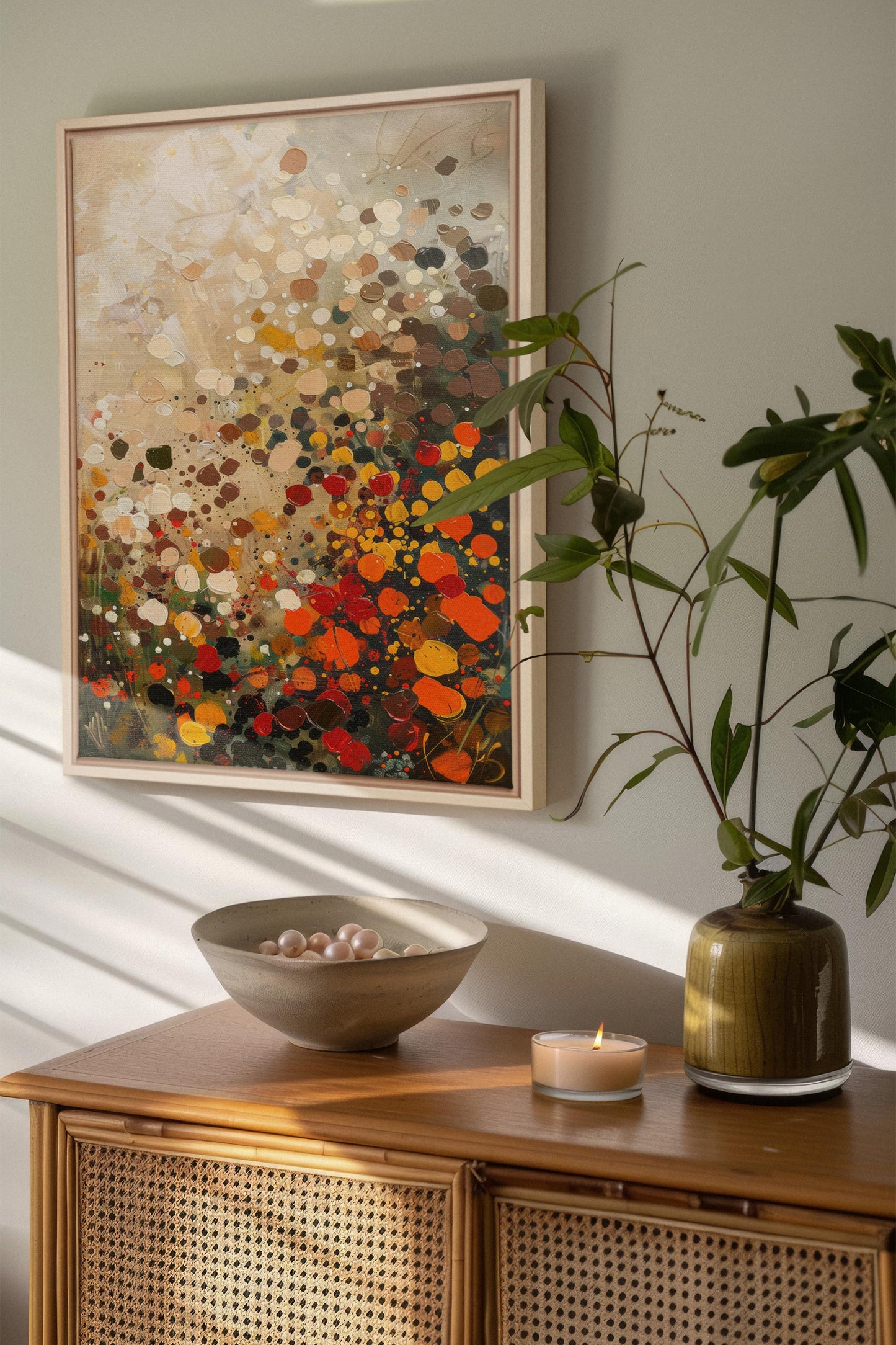 EARTH & FIRE, Oeuvre sur toile étirée