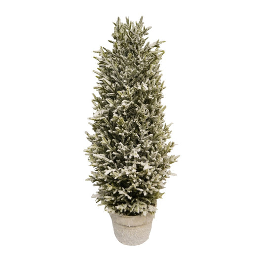 Snowy Potted Fir Tree - Large