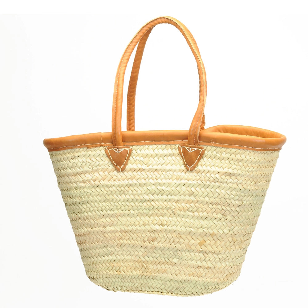 Sac de marché avec bandoulière en cuir ronde