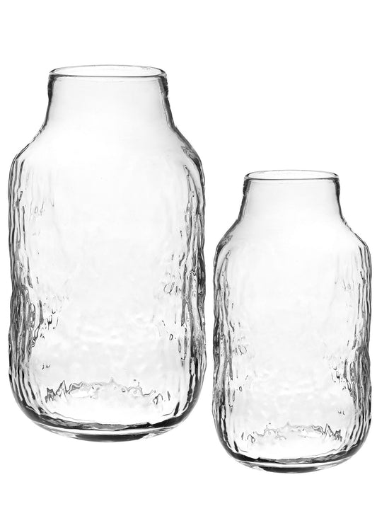 Vase en verre clair