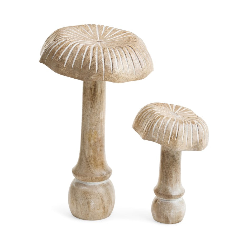 Champignon Sculpté en Bois