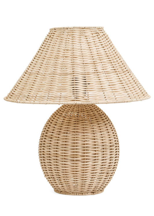 Lampe de chevet en rotin - Naturel