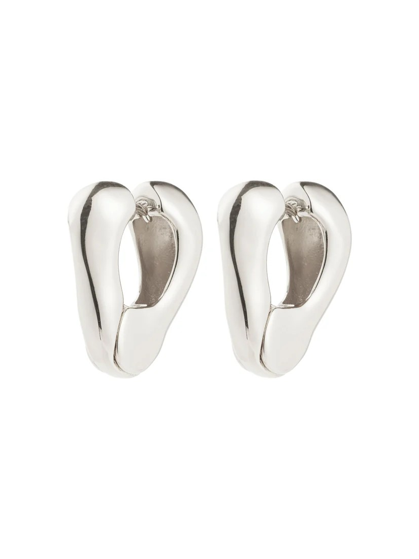 FREE boucles d’oreilles anneaux recyclées - Plaqué Argent