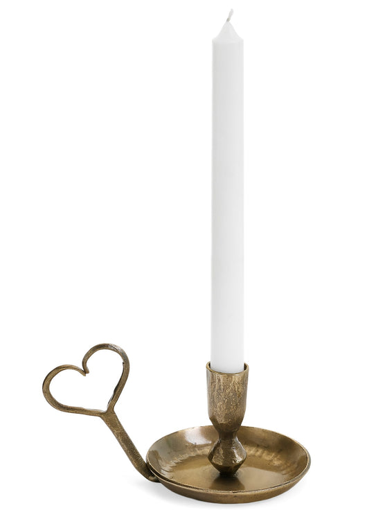 Bougeoir avec poignée en coeur
