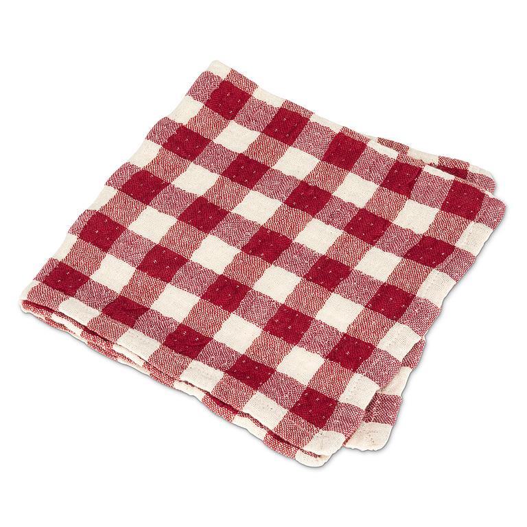 Gingham napkin - Red