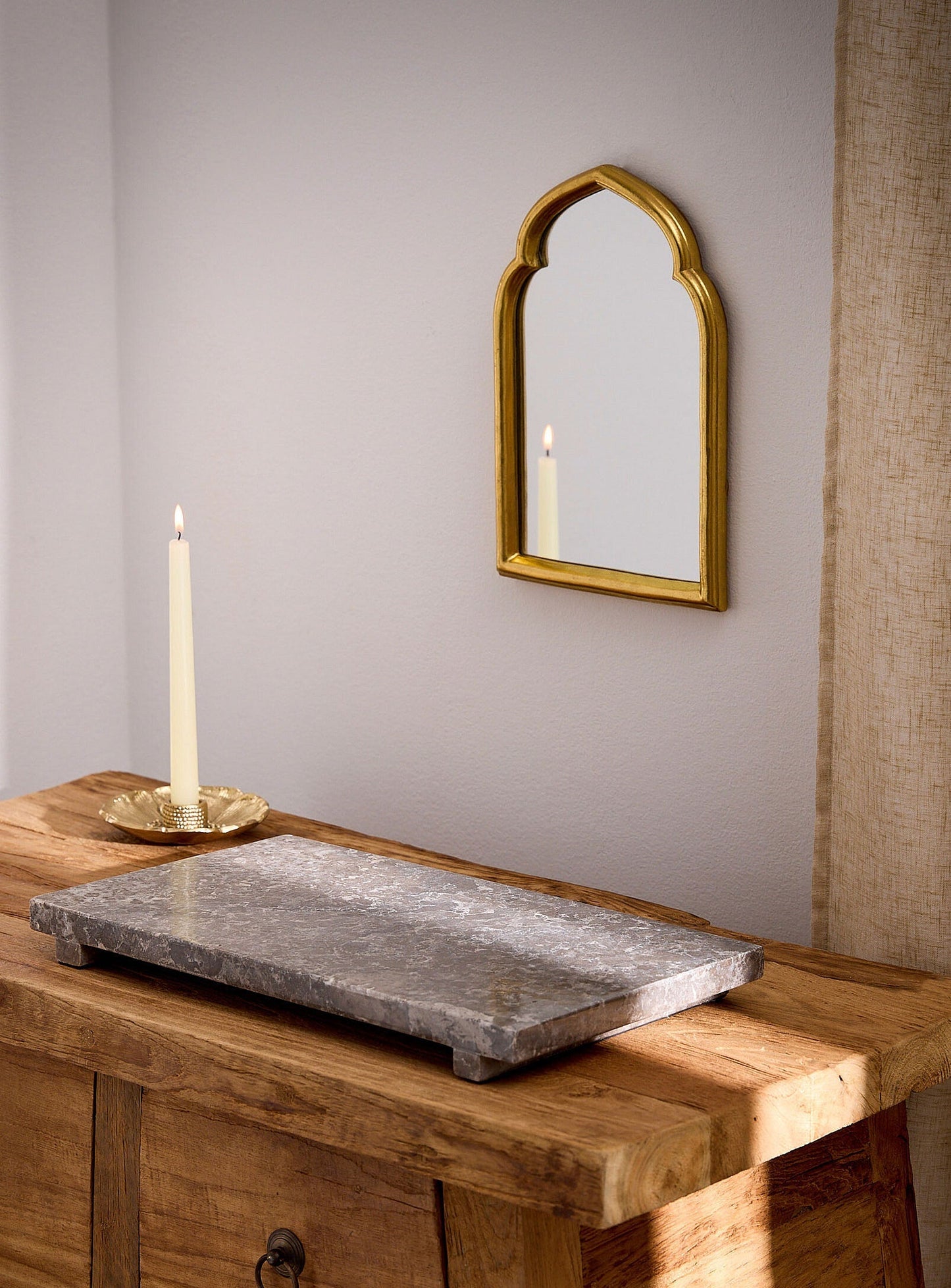 Plateau de service en marbre - Crusoë