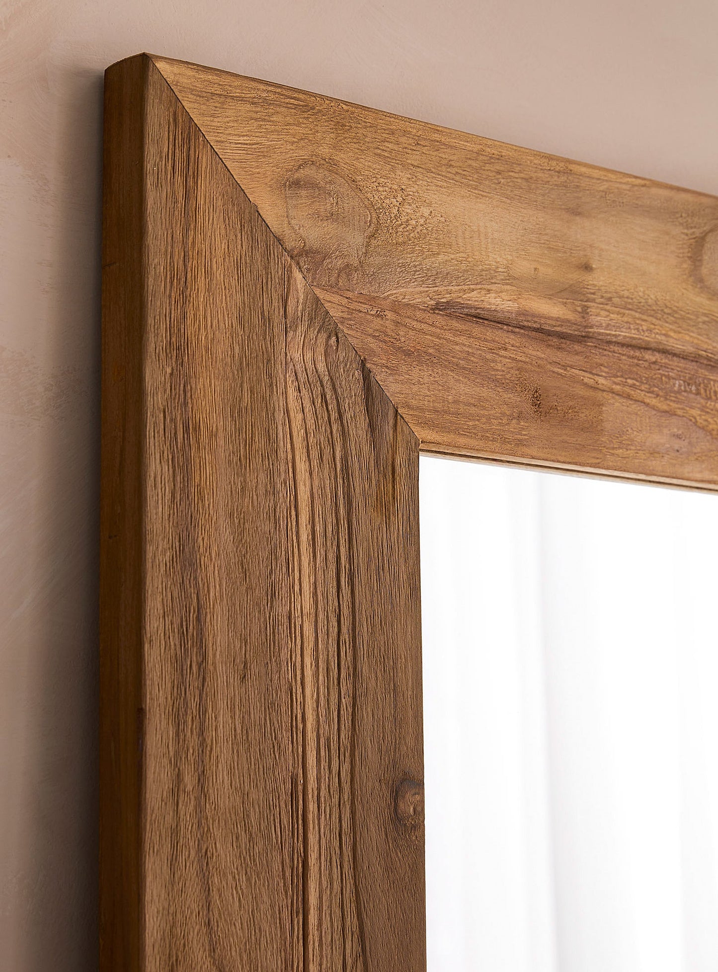 Miroir en teck recyclé - Crusoë