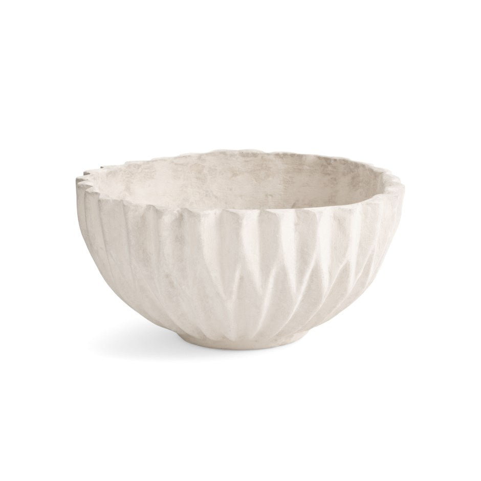 Pam Origami Bowl - Natural and White