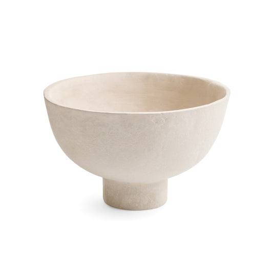 Paper mache bowl - Ecru