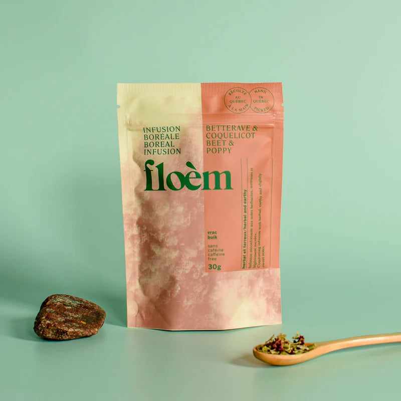 Beetroot &amp; Poppy Herbal Tea - Floèm