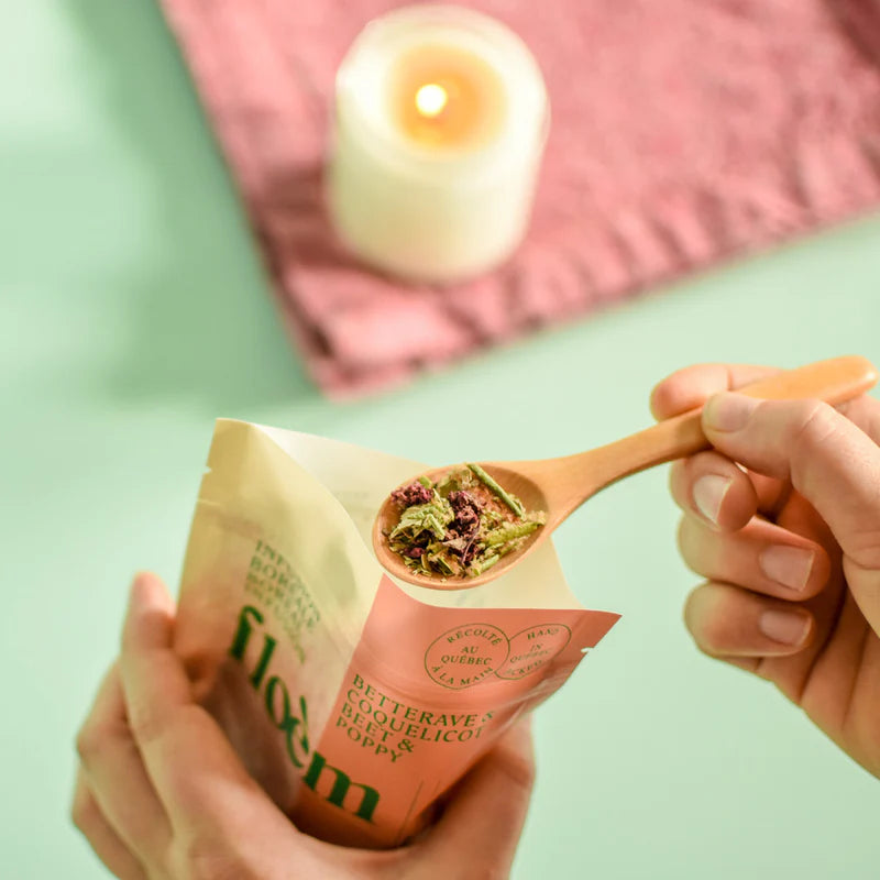 Beetroot &amp; Poppy Herbal Tea - Floèm