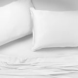 Ensemble de draps de bambou - blanc