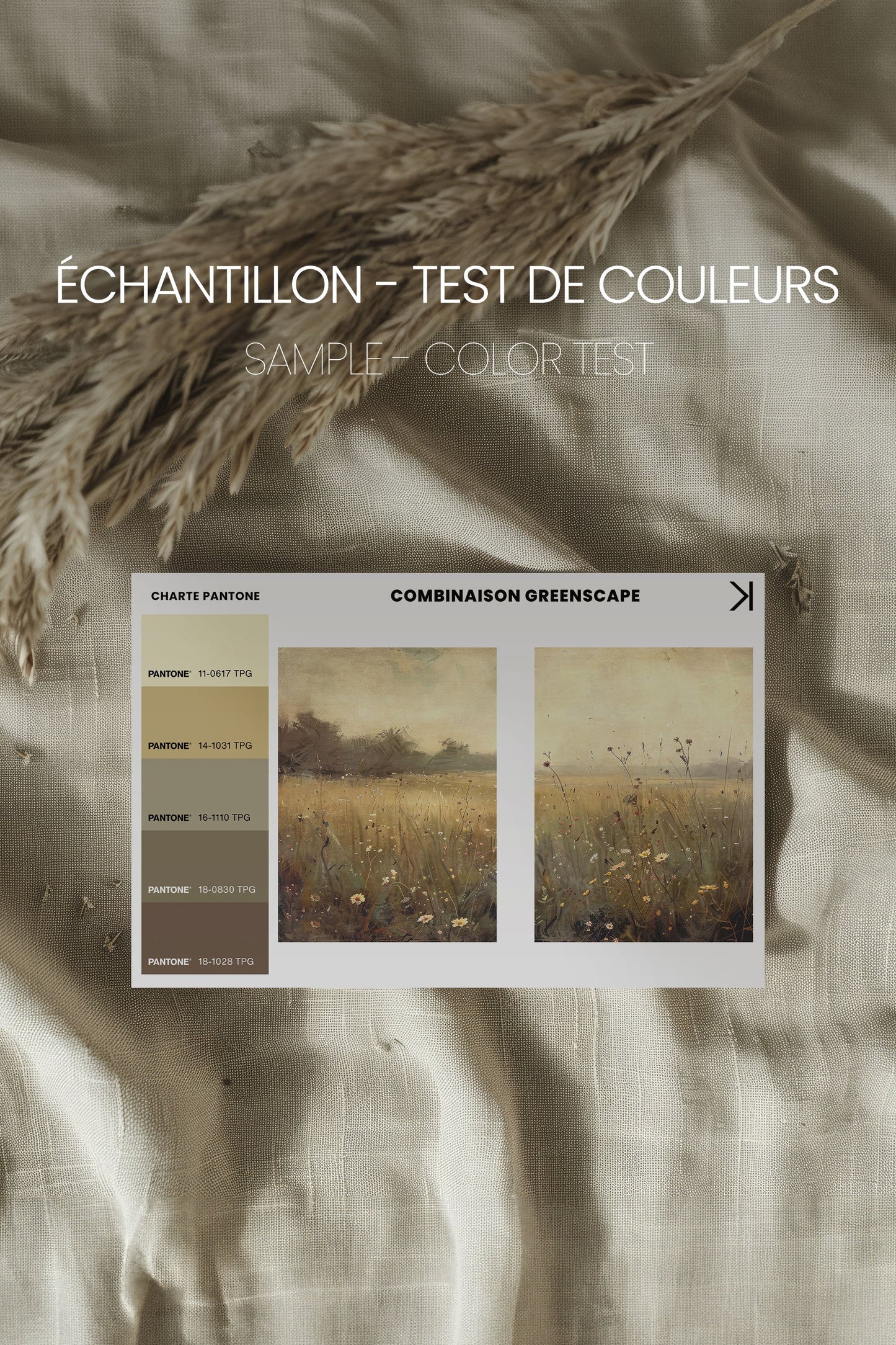 COMBINAISON GREENSCAPE (2 Oeuvres sur toile étirée)