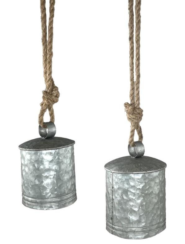 Hanging Metal Bell - Silver