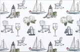 Maison Lorrain paper placemats - Summer Afternoon