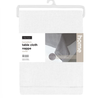 HEMSTITCH Tablecloth - White