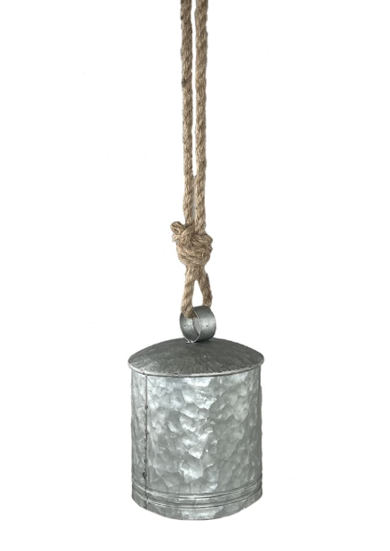 Hanging Metal Bell - Silver