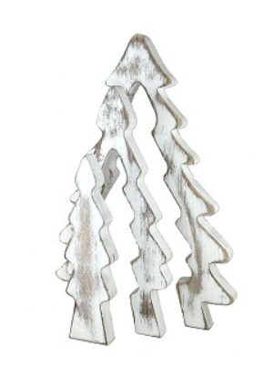 Wooden Fir Tree - Set of 3