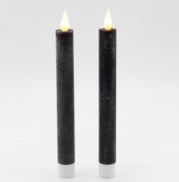 8" LED Slim Candles - Black