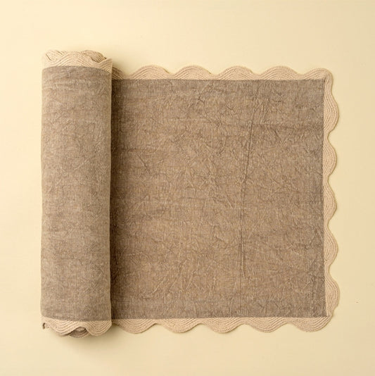 Chemin de table Rick Rack – Sable