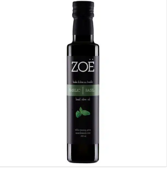 Huile d'olive infusé au Basilic