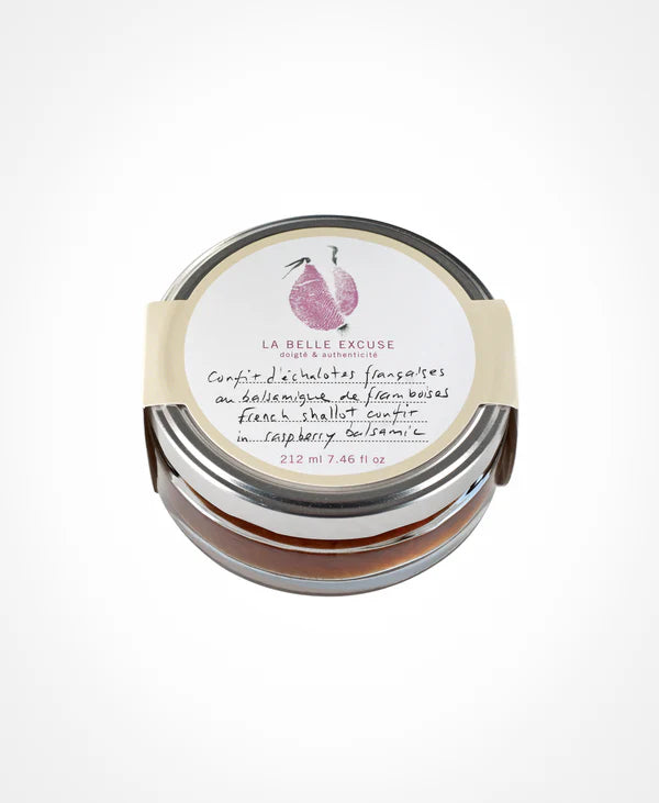 Confit d'Échalotes Françaises au Balsamique de Framboise - La Belle Excuse
