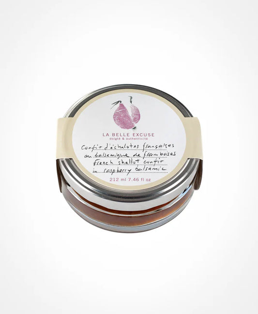 French Shallot Confit with Raspberry Balsamic - La Belle Excuse