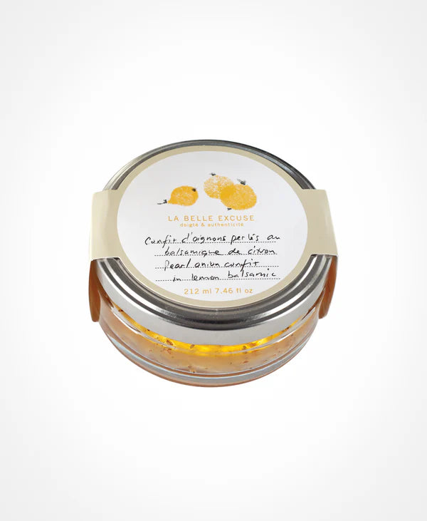Confit d'oignons Perlés au Balsamique de Citron - La Belle Excuse