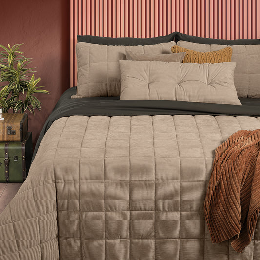 Corduroy - Taupe Corduroy Quilt