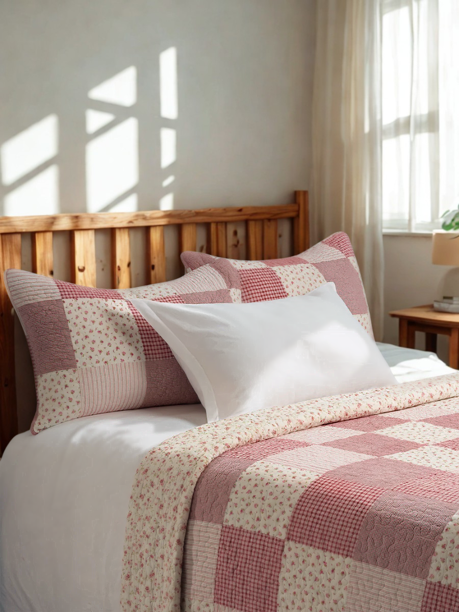 Joelle - Patchwork Printed Quilt