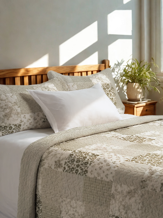 Matcha - Patchwork Printed Quilt