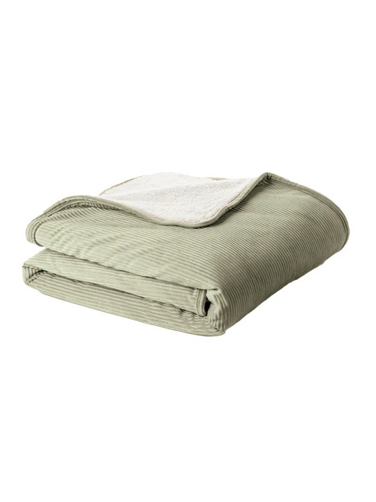 Corduroy - Sage Green Throw