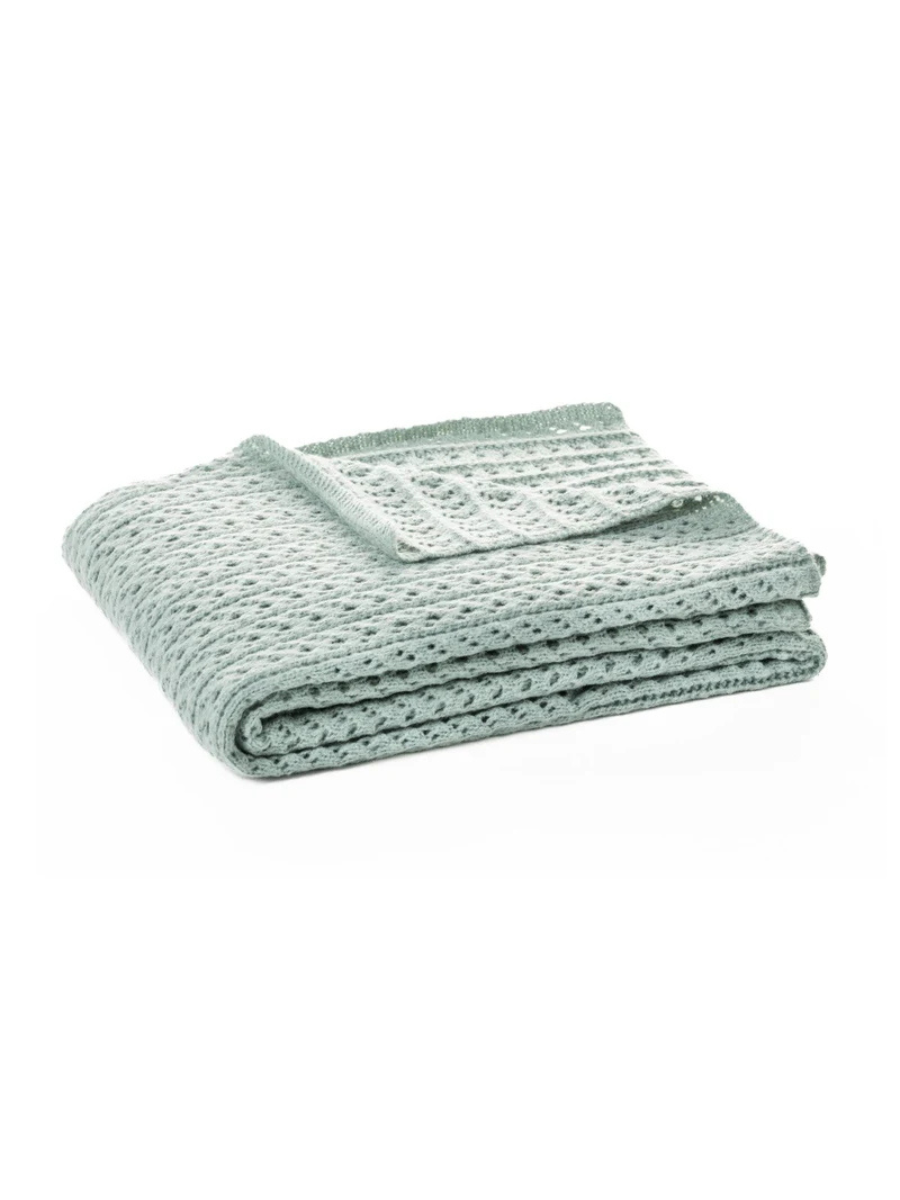 Naja - Sage Green Knit Throw