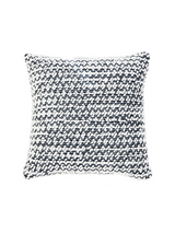Ditalini - Navy knitted cushion