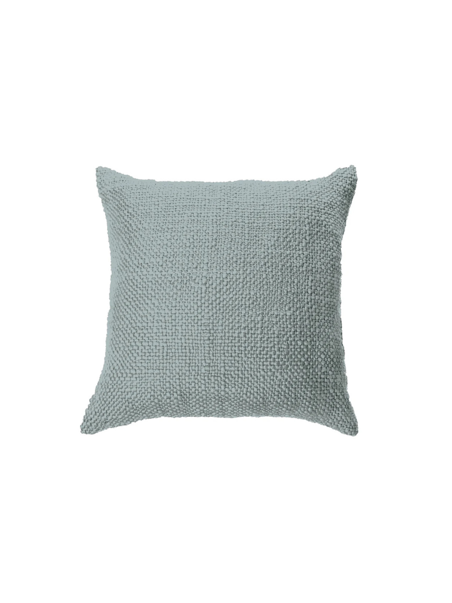 Mollo - Coussin décoratif en tricot bleu pâle