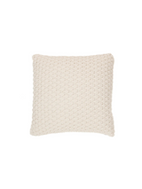 Basket - Coussin décoratif en tricot ivoire
