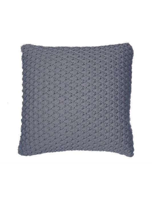 Basket - European blue knitted pillow