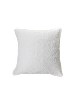 Damask - Cache coussin piqué blanc