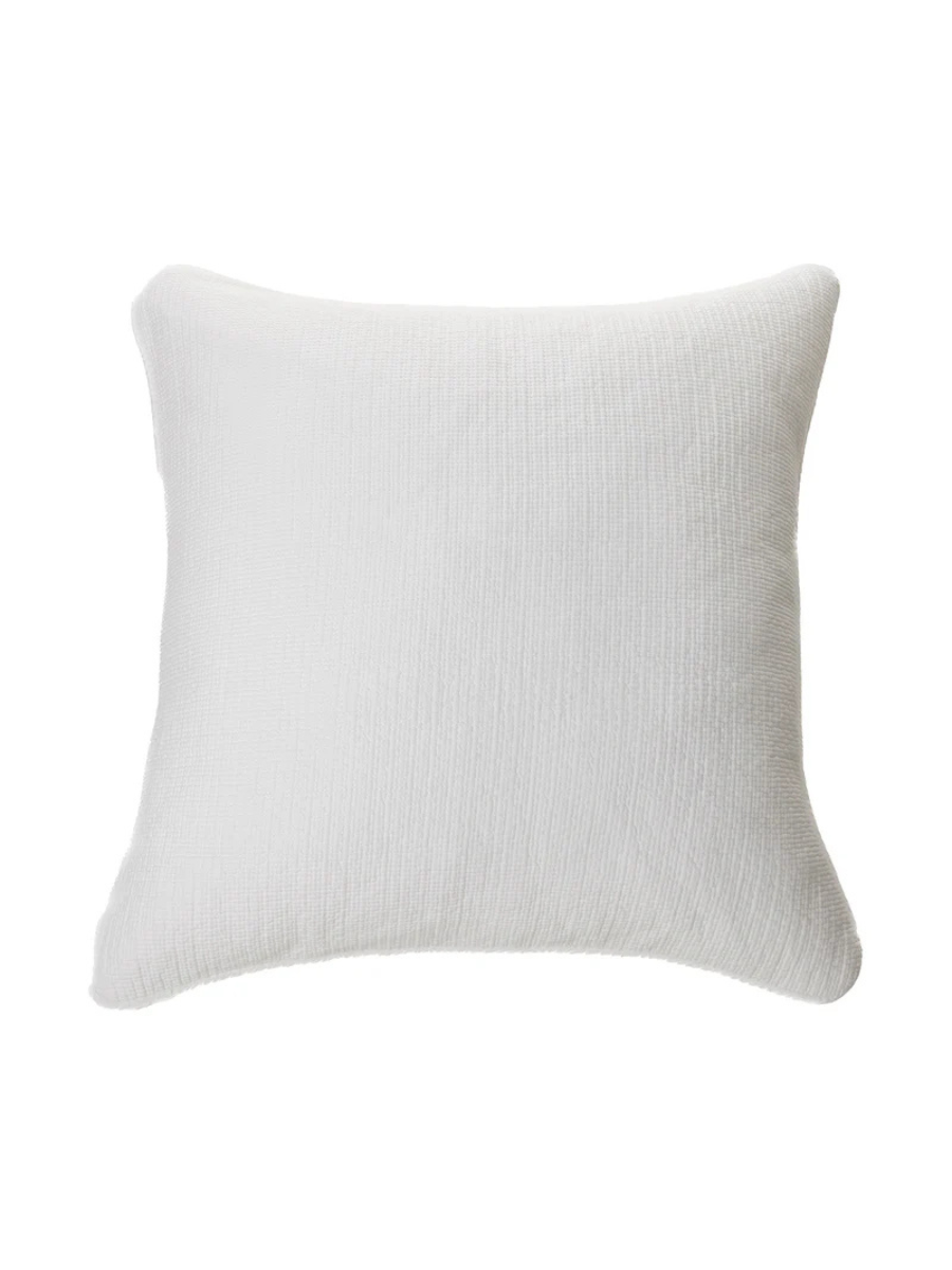 Contemporain - White quilted European pillowcase