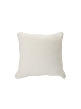 Polux - Coussin en fausse fourrure crème