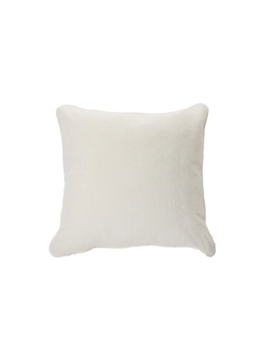 Polux - Cream faux fur cushion