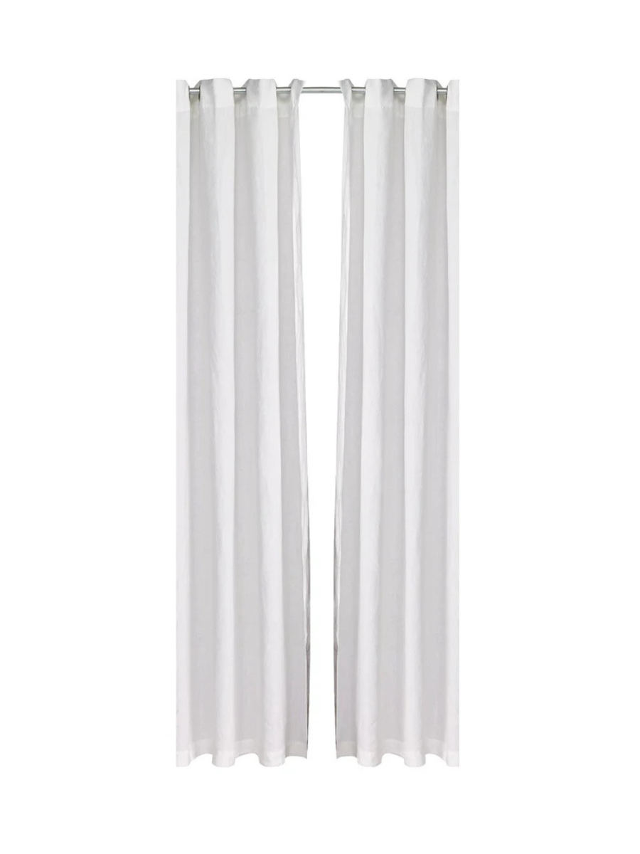 Stone Wash - Rideau en lin blanc