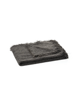 Iron - Jeté en chenille gris charcoal