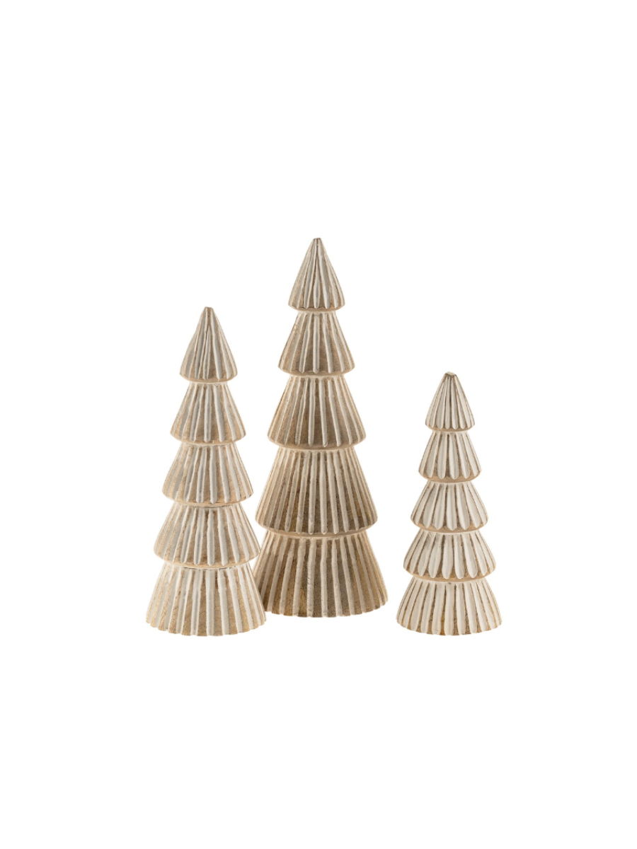 carved wooden fir tree