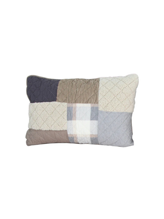 Alpine - Patchwork print pillowcase