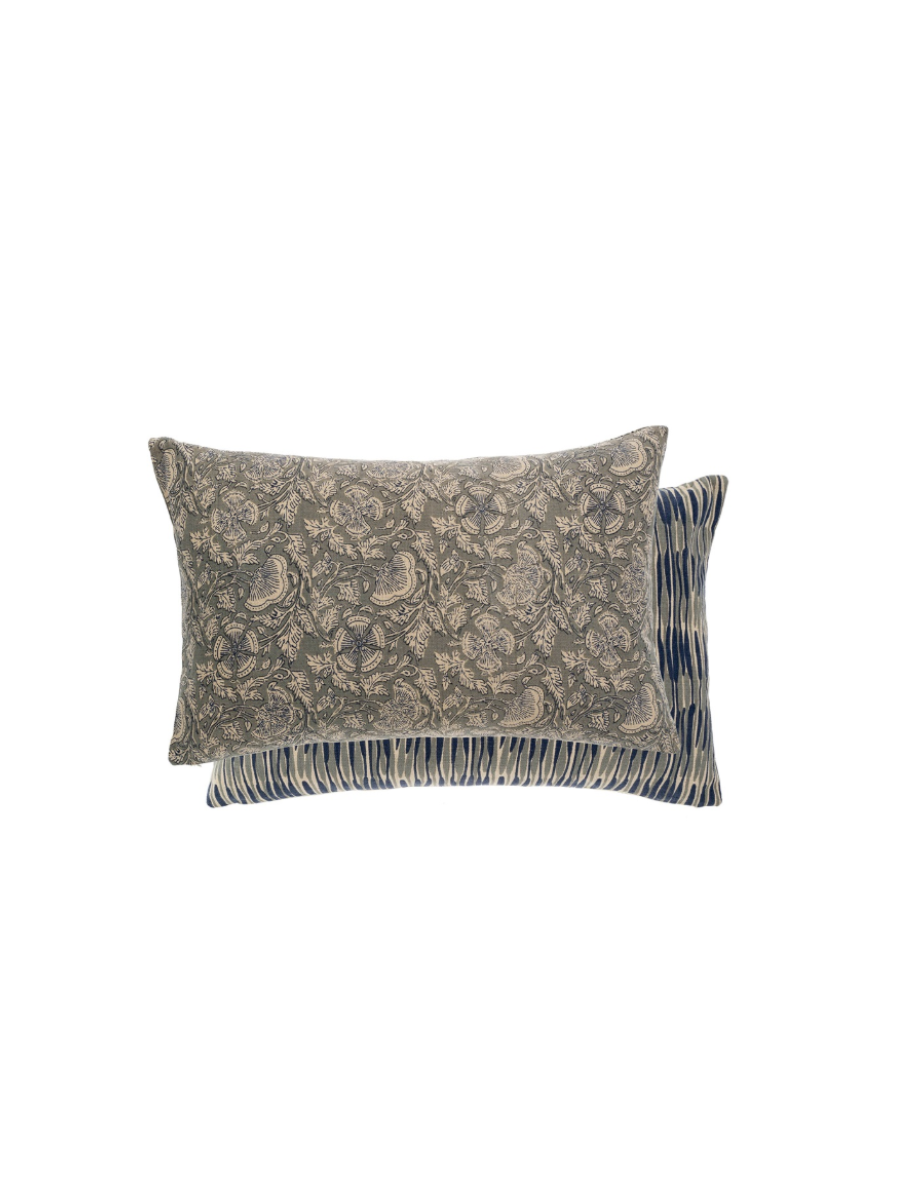 Coussin Double Face Waves & Florals