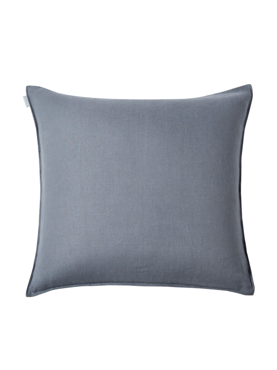 Euro Graphite French Linen Cushion