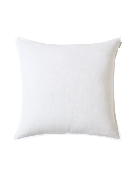 Euro Star White French Linen Cushion