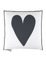 Coussin Euro - Coeur Noir