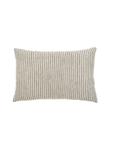 Coussin en lin à rayures Ticking - 16x24